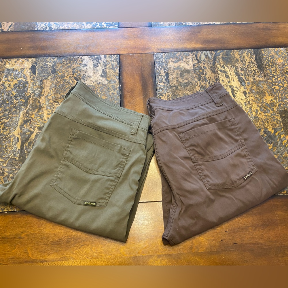 Two pairs of men's Prana Breathe Hiking Pants 33x34